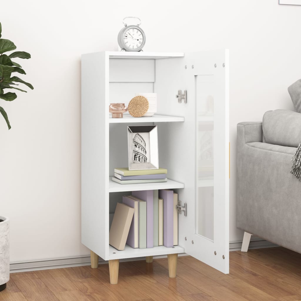 Sideboard Weiß 34,5x34x90 cm Holzwerkstoff