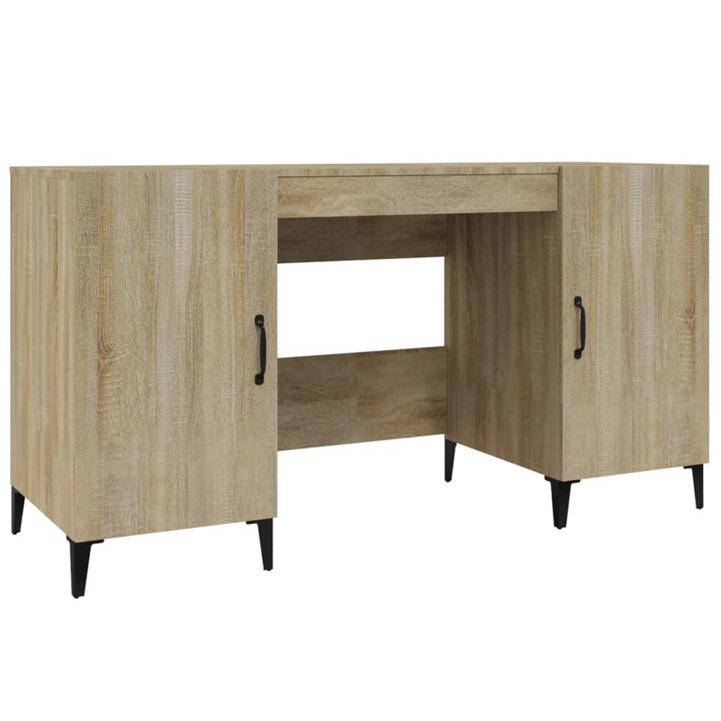 Schreibtisch Sonoma-Eiche 140x50x75 cm Holzwerkstoff