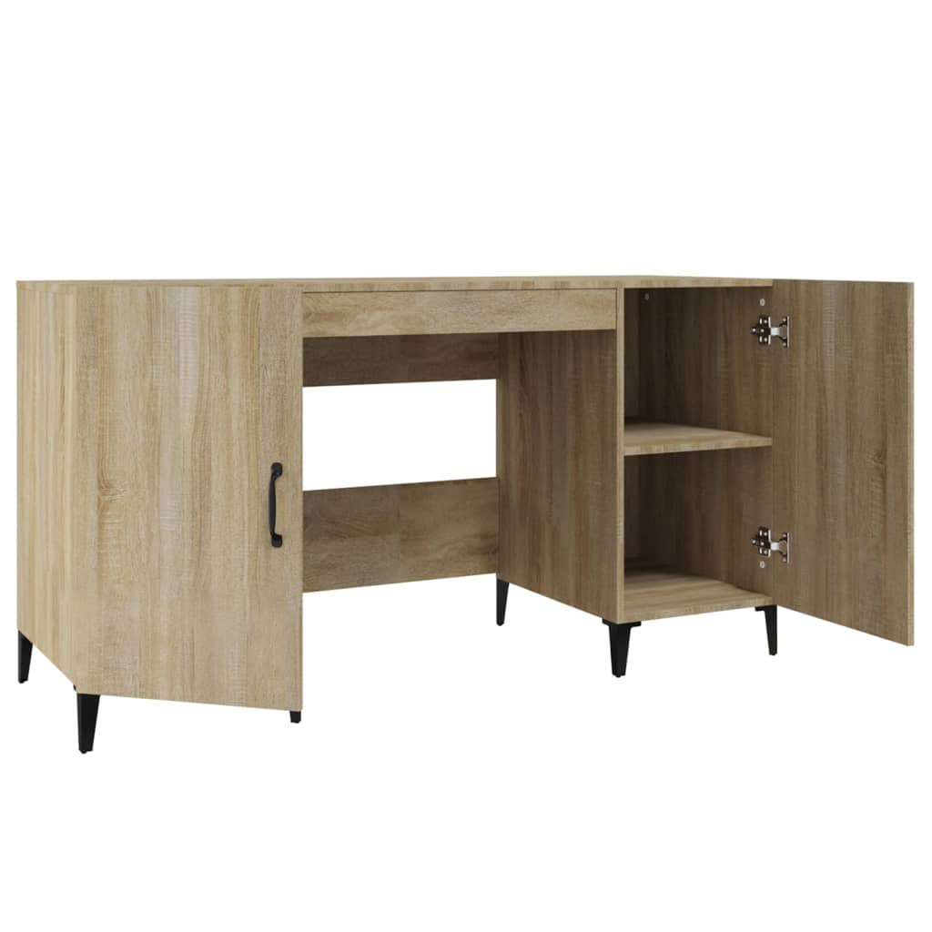 Schreibtisch Sonoma-Eiche 140x50x75 cm Holzwerkstoff