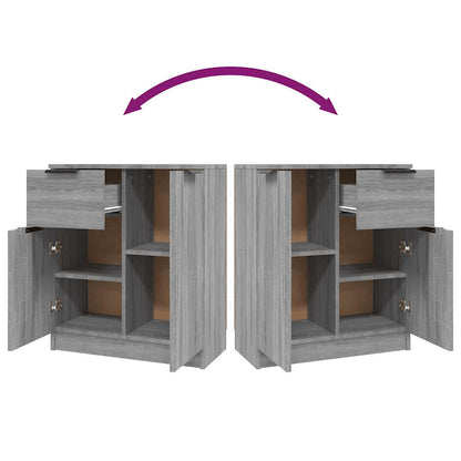 Sideboard Grau Sonoma 60x30x70 cm Holzwerkstoff