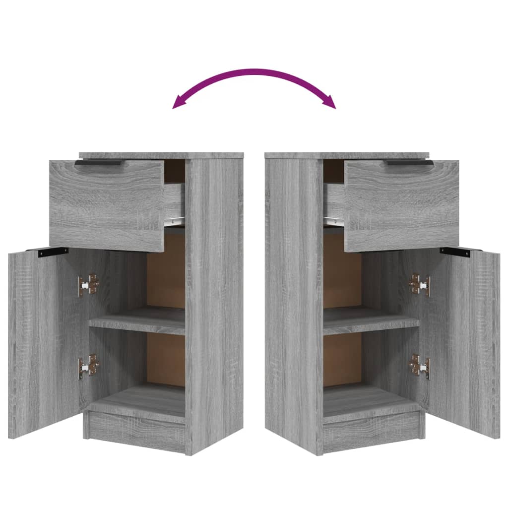 Sideboard Grau Sonoma 30x30x70 cm Holzwerkstoff