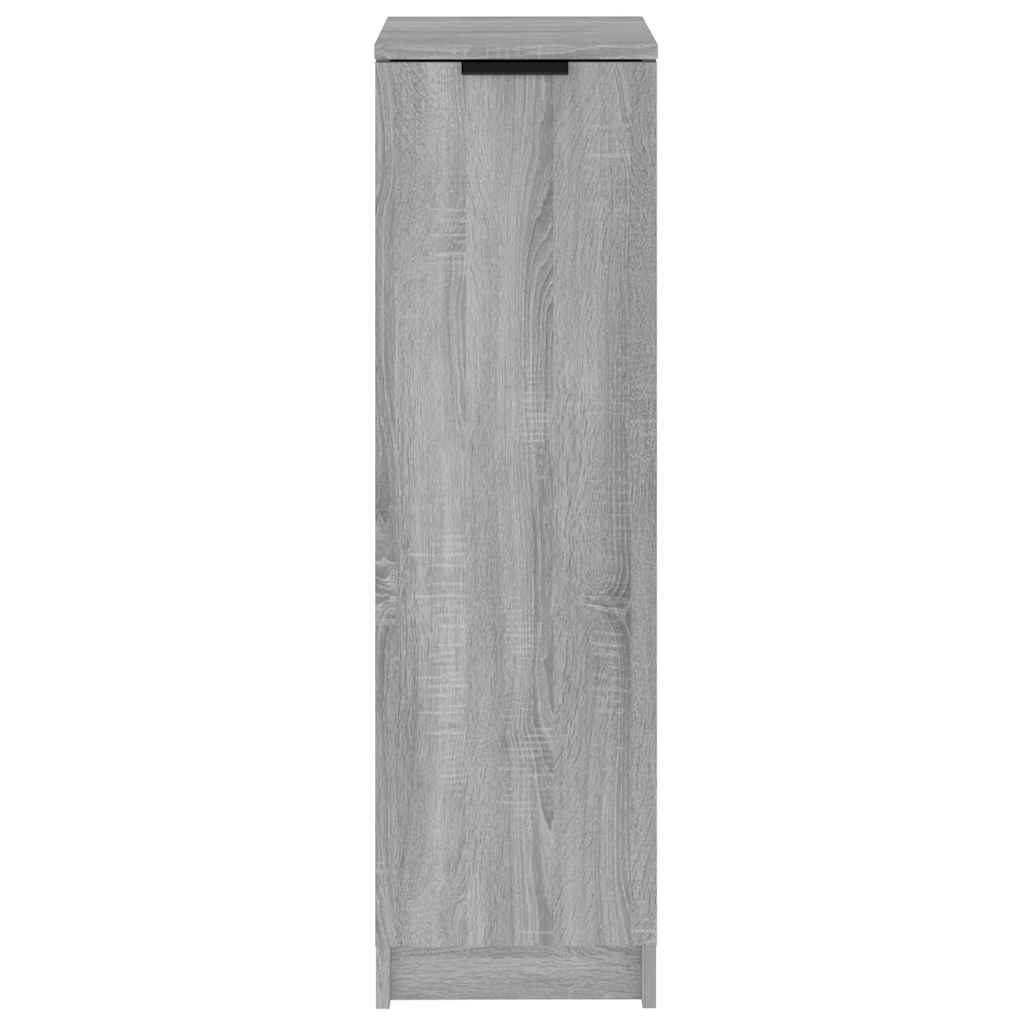 Schuhschrank Grau Sonoma 30x35x100 cm Holzwerkstoff