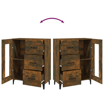 Sideboard Räuchereiche 69,5x34x90 cm Holzwerkstoff