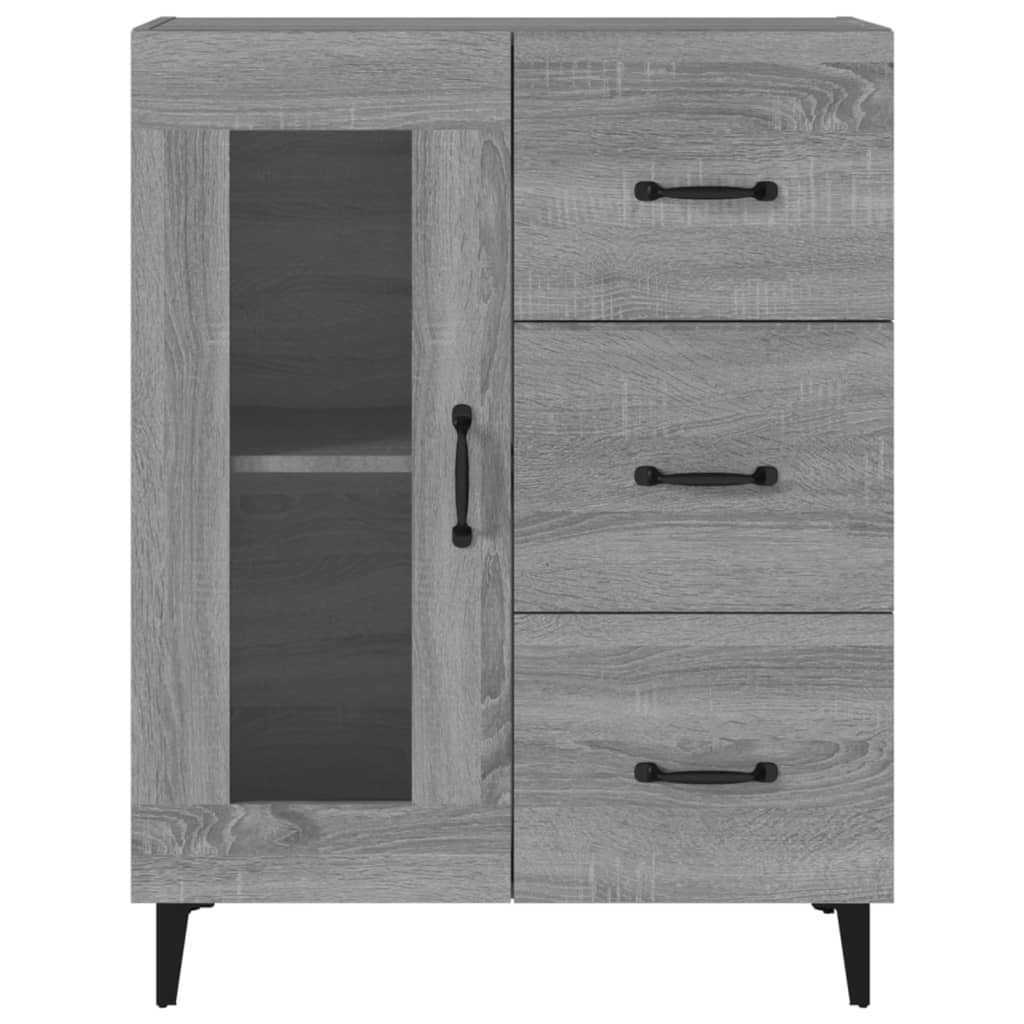 Sideboard Grau Sonoma 69,5x34x90 cm Holzwerkstoff