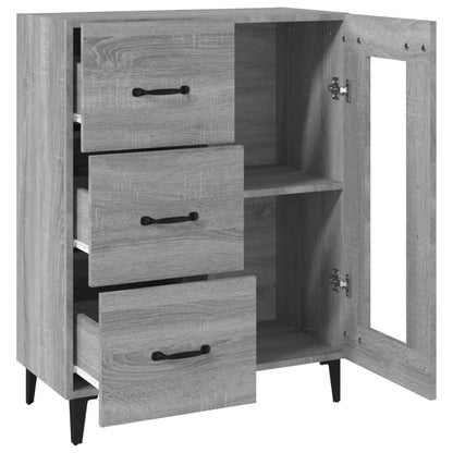 Sideboard Grau Sonoma 69,5x34x90 cm Holzwerkstoff