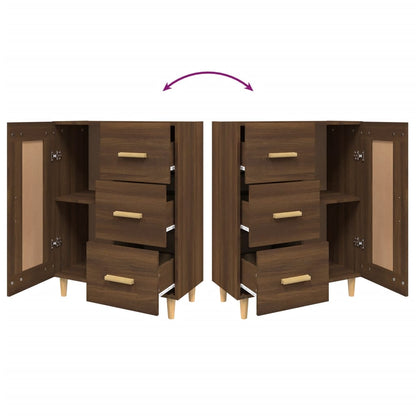 Sideboard Braun Eichen-Optik 69,5x34x90 cm Holzwerkstoff