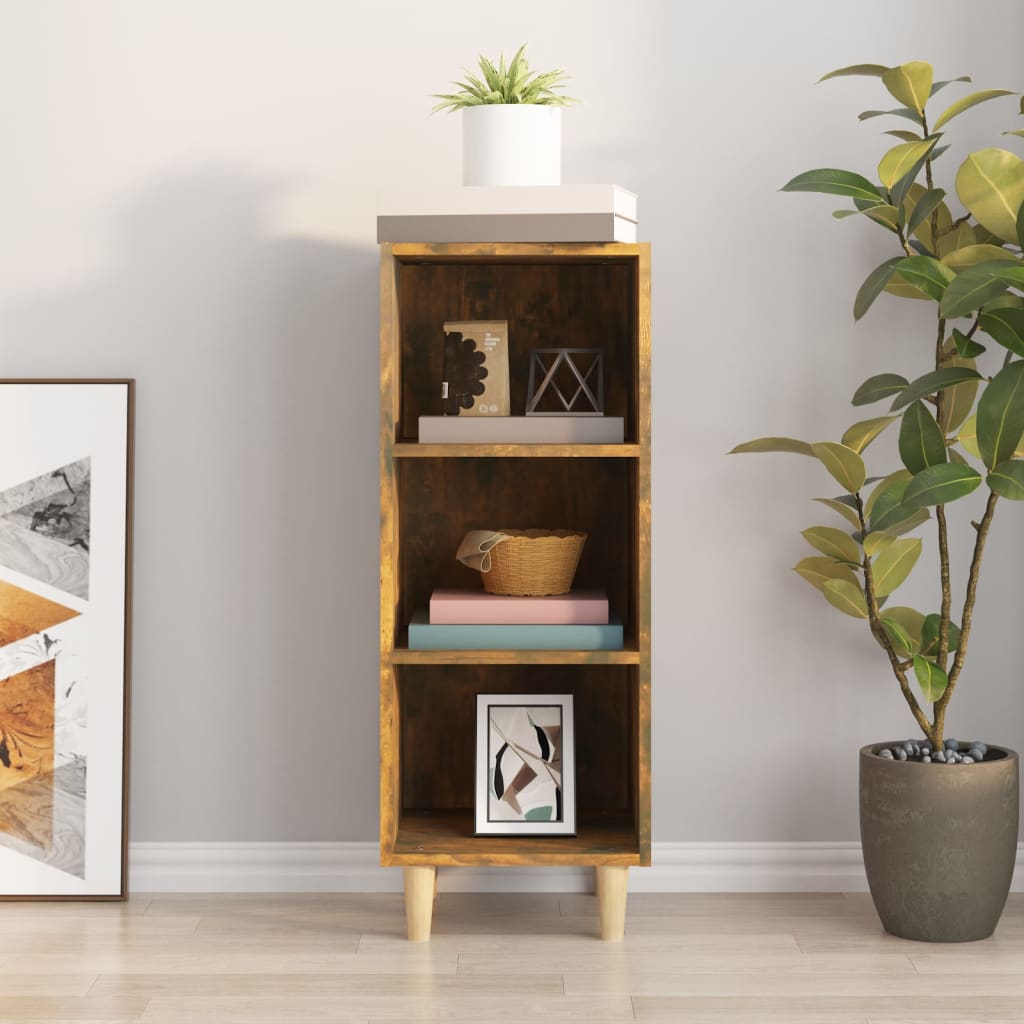 Sideboard Räuchereiche 34,5x32,5x90 cm Holzwerkstoff