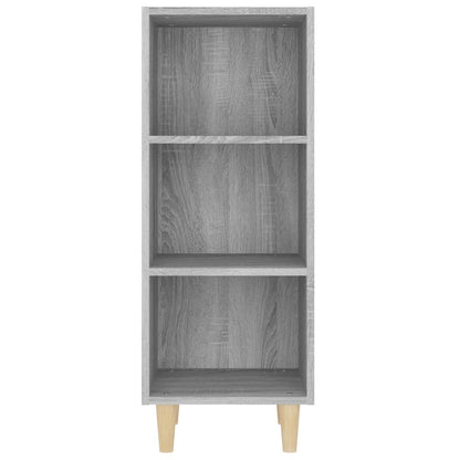 Sideboard Grau Sonoma 34,5x32,5x90 cm Holzwerkstoff