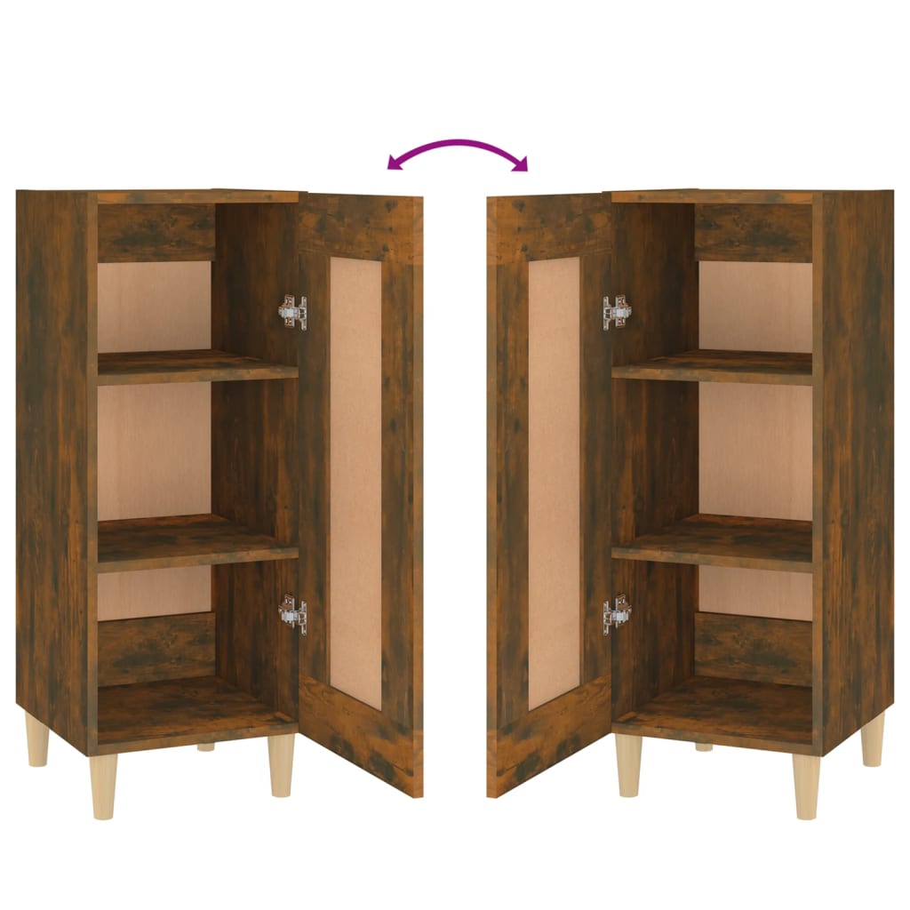 Sideboard Räuchereiche 34,5x34x90 cm Holzwerkstoff