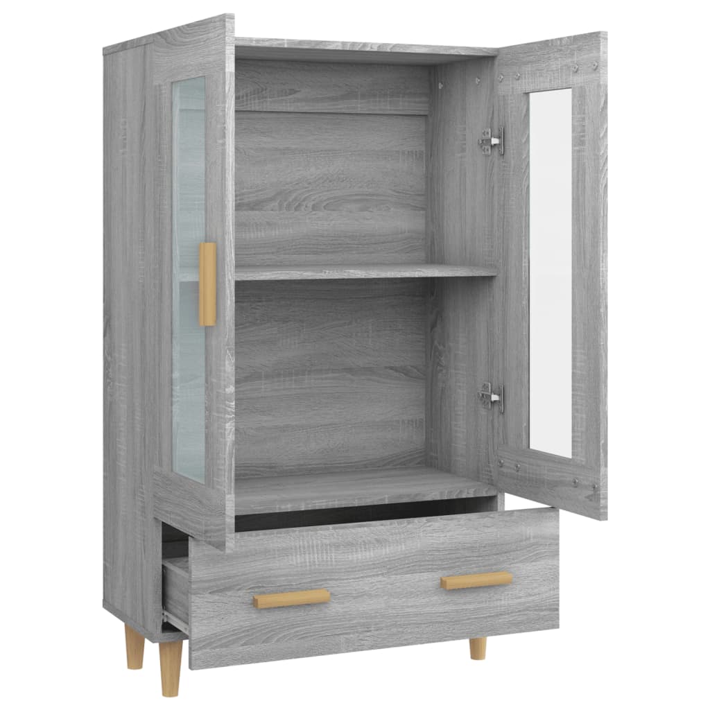 Highboard Grau Sonoma 70x31x115 cm Holzwerkstoff