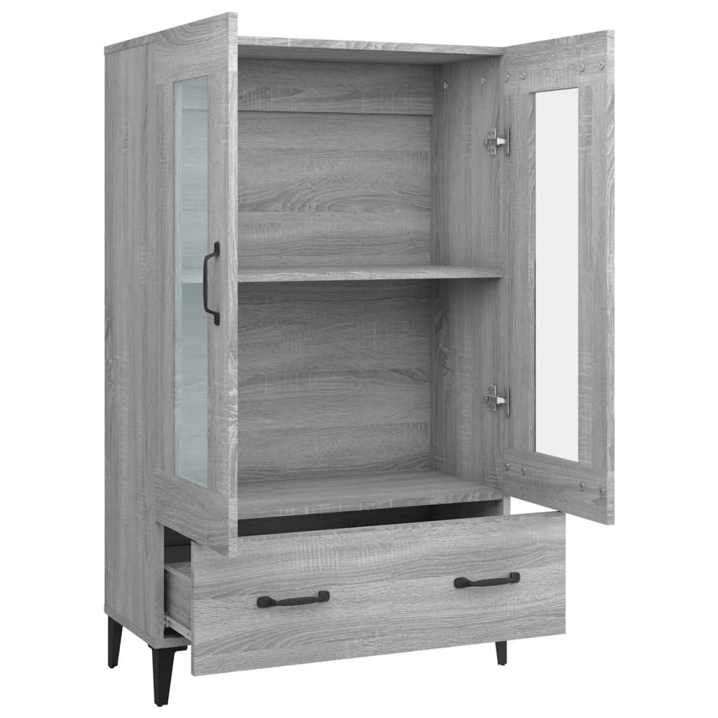 Highboard Grau Sonoma 70x31x115 cm Holzwerkstoff