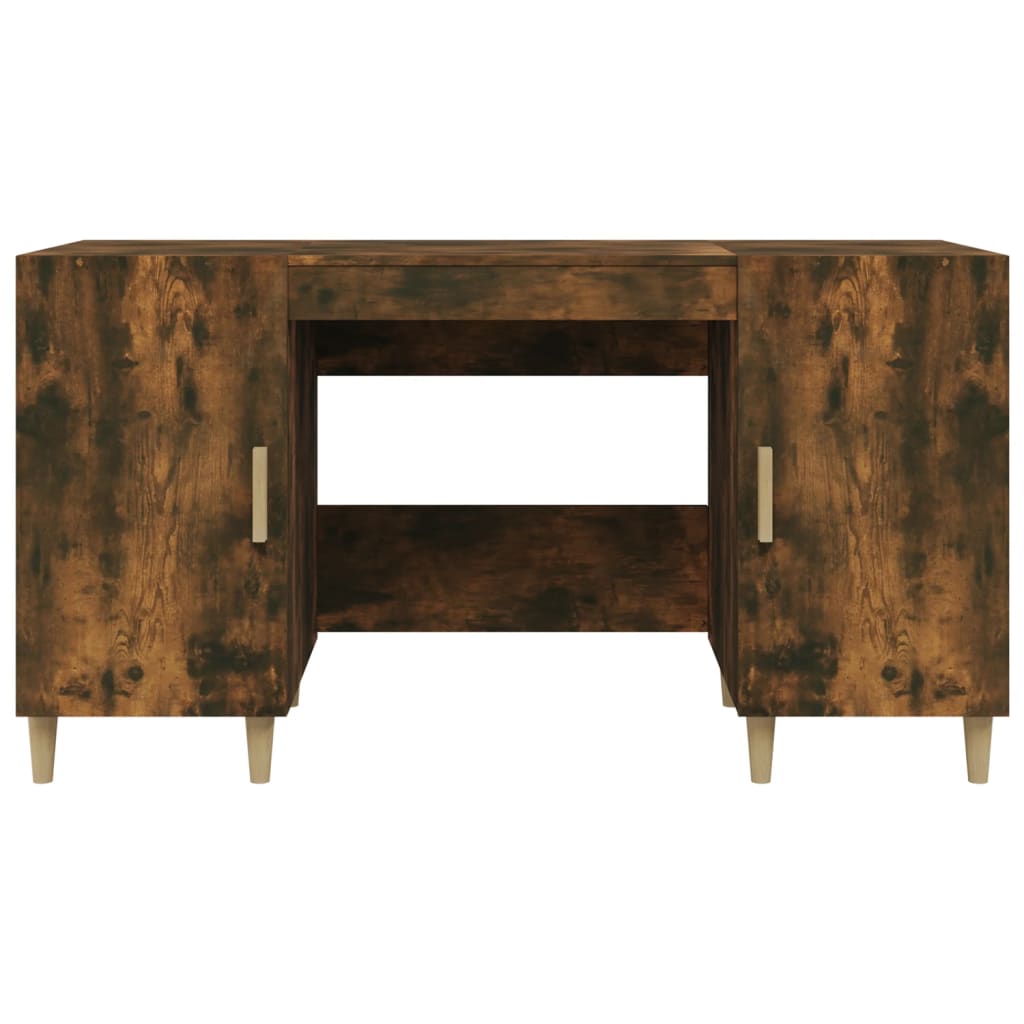 Schreibtisch Räuchereiche 140x50x75 cm Holzwerkstoff