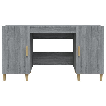 Schreibtisch Grau Sonoma 140x50x75 cm Holzwerkstoff