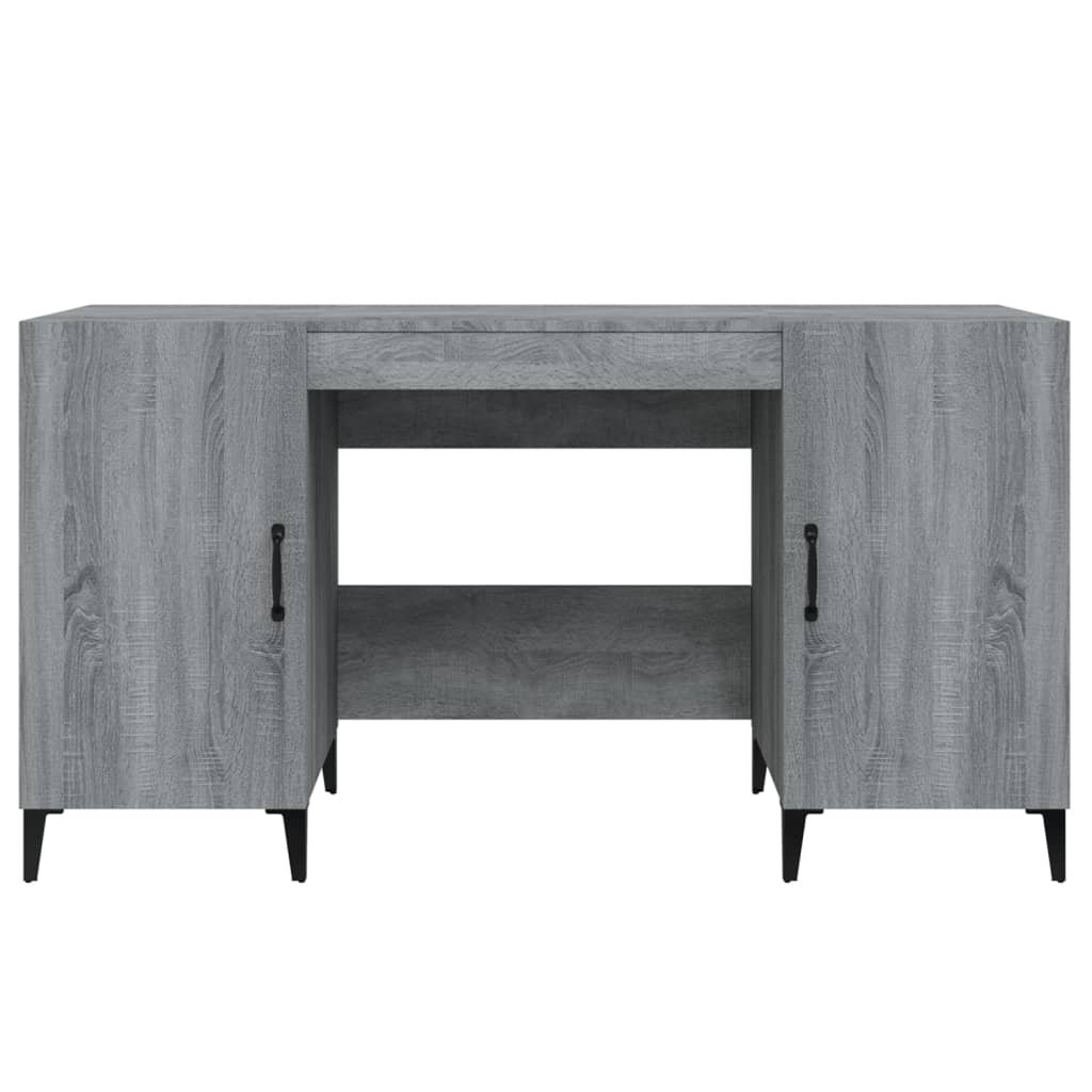 Schreibtisch Grau Sonoma 140x50x75 cm Holzwerkstoff
