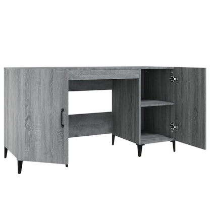 Schreibtisch Grau Sonoma 140x50x75 cm Holzwerkstoff