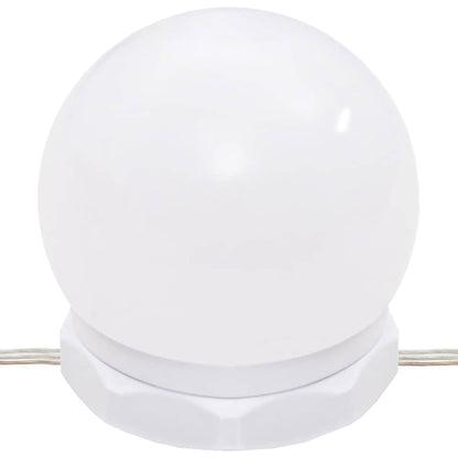 Schminktisch mit LED Grau Sonoma 60x40x140 cm