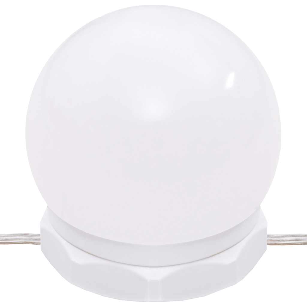 Schminktisch mit LED Braun Eichen-Optik 86,5x35x136 cm