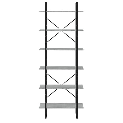 Hochschrank Grau Sonoma 80x30x210 cm Holzwerkstoff