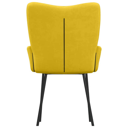 Esszimmerstühle 2 Stk. Gelb Samt
