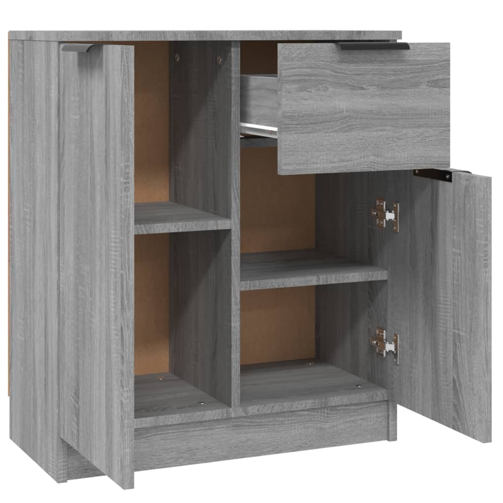 Sideboards 2 Stk. Grau Sonoma 60x30x70 cm Holzwerkstoff