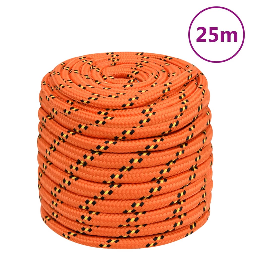 Bootsseil Orange 18 mm 25 m Polypropylen