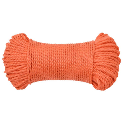 Arbeitsseil Orange 6 mm 25 m Polypropylen