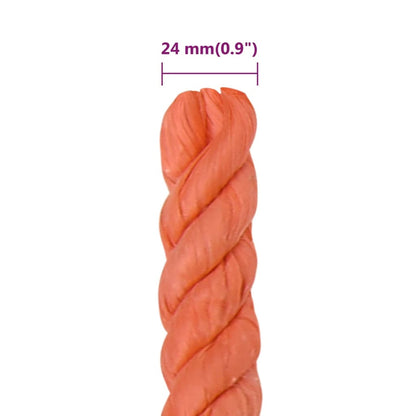 Arbeitsseil Orange 24 mm 25 m Polypropylen