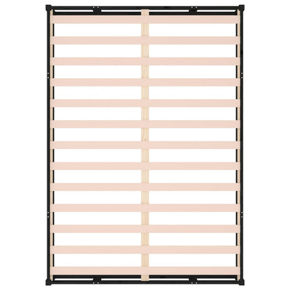 Massivholzbett Schwarz 200x200 cm