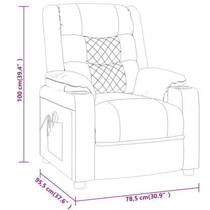 Relaxsessel Weinrot Kunstleder