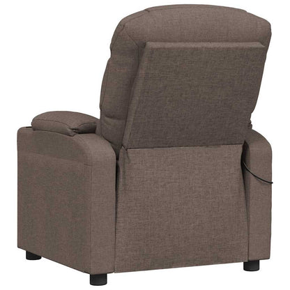 Massagesessel Taupe Stoff