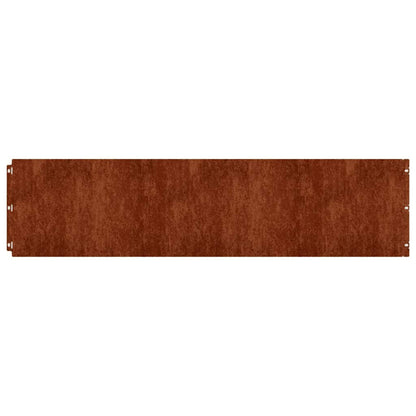 Rasenkanten 10 Stk. 25x103 cm Flexibel Cortenstahl