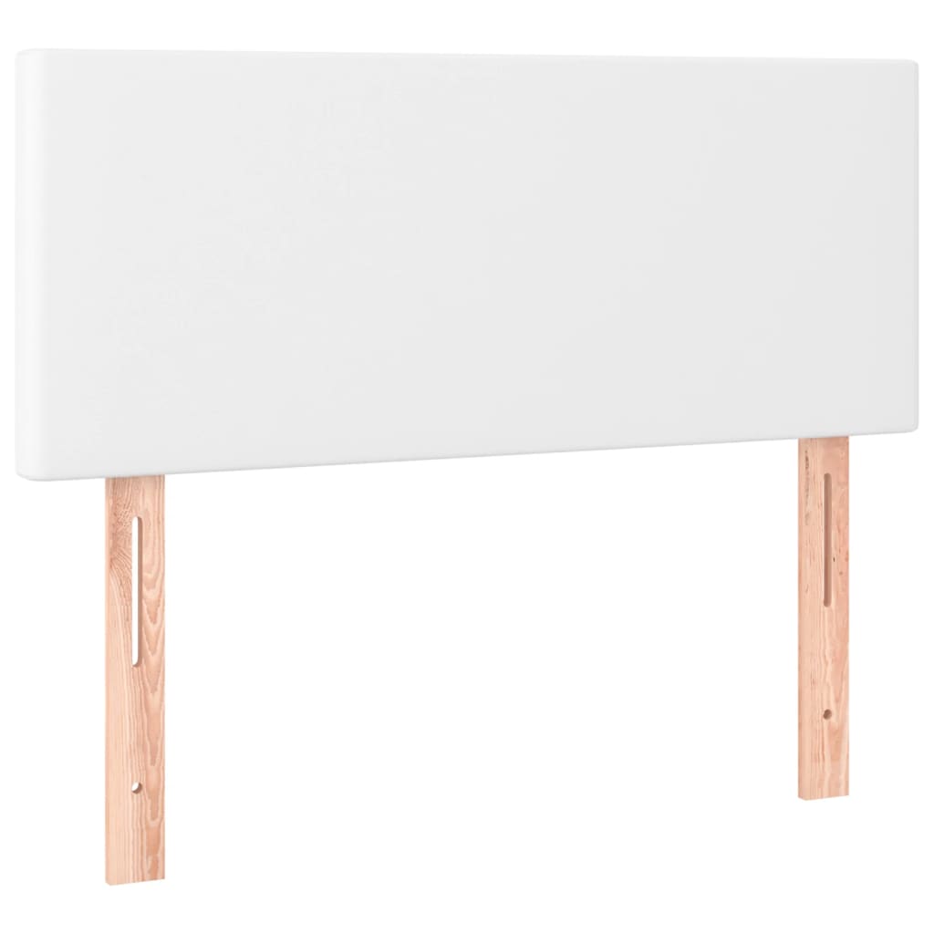 Kopfteil Weiß 90x5x78/88 cm Kunstleder