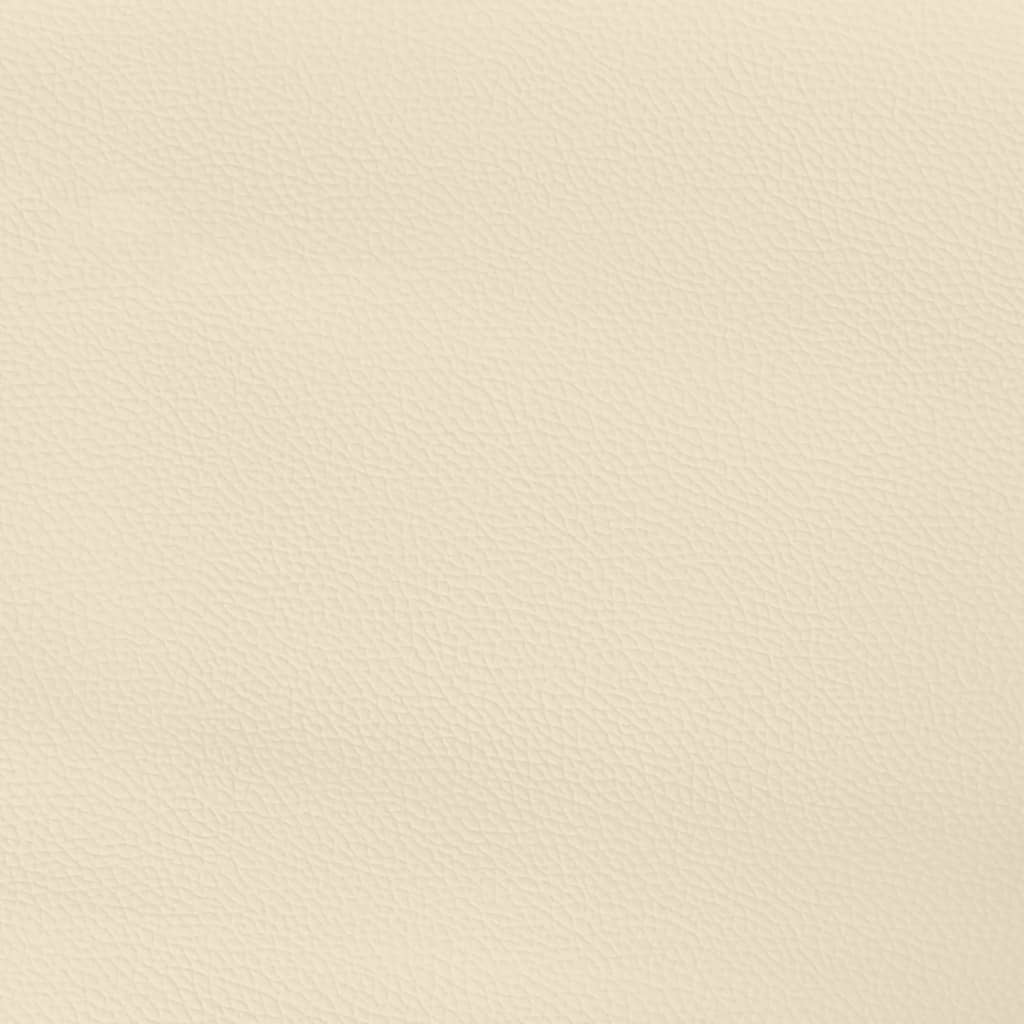 Kopfteil Creme 90x5x78/88 cm Kunstleder