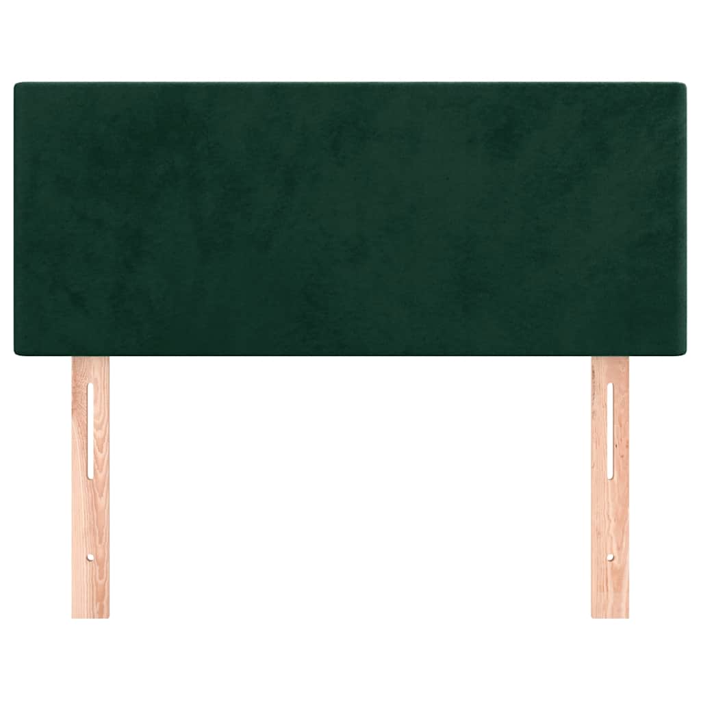 Kopfteil Dunkelgrün 90x5x78/88 cm Samt