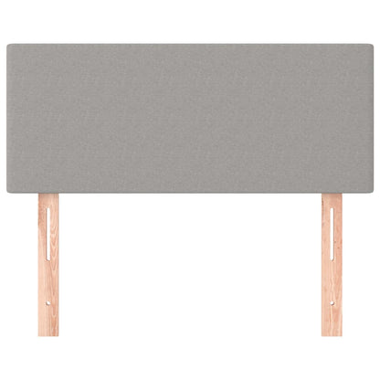 Kopfteil Hellgrau 100x5x78/88 cm Stoff