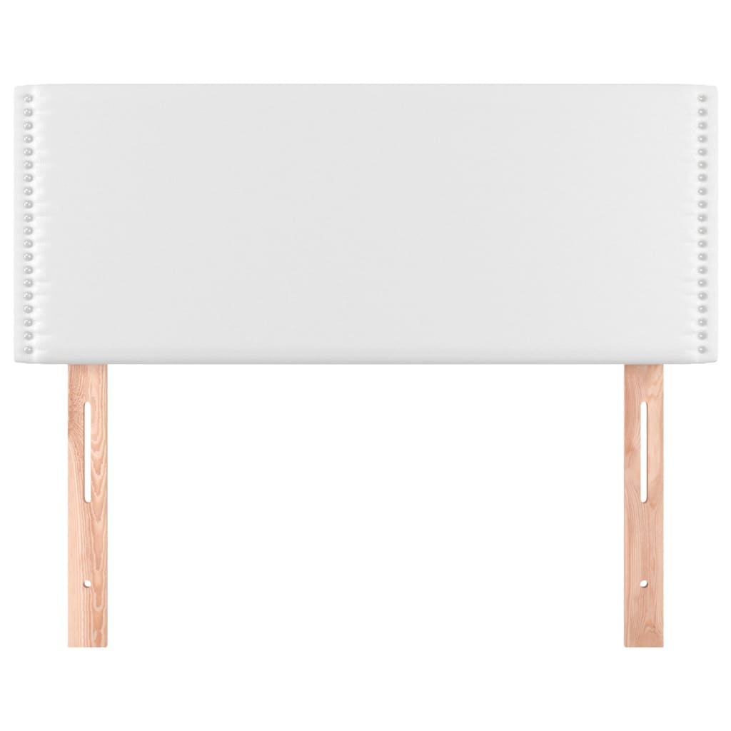 Kopfteil Weiß 100x5x78/88 cm Kunstleder