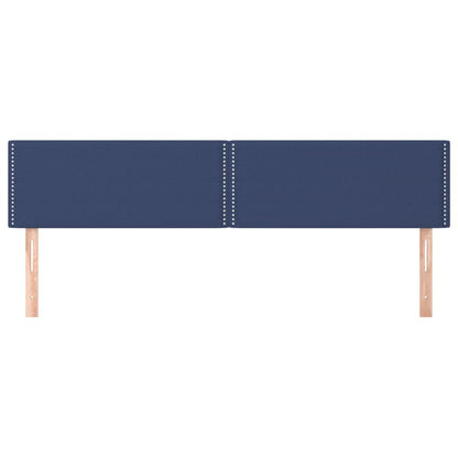 Kopfteile 2 Stk. Blau 80x5x78/88 cm Stoff