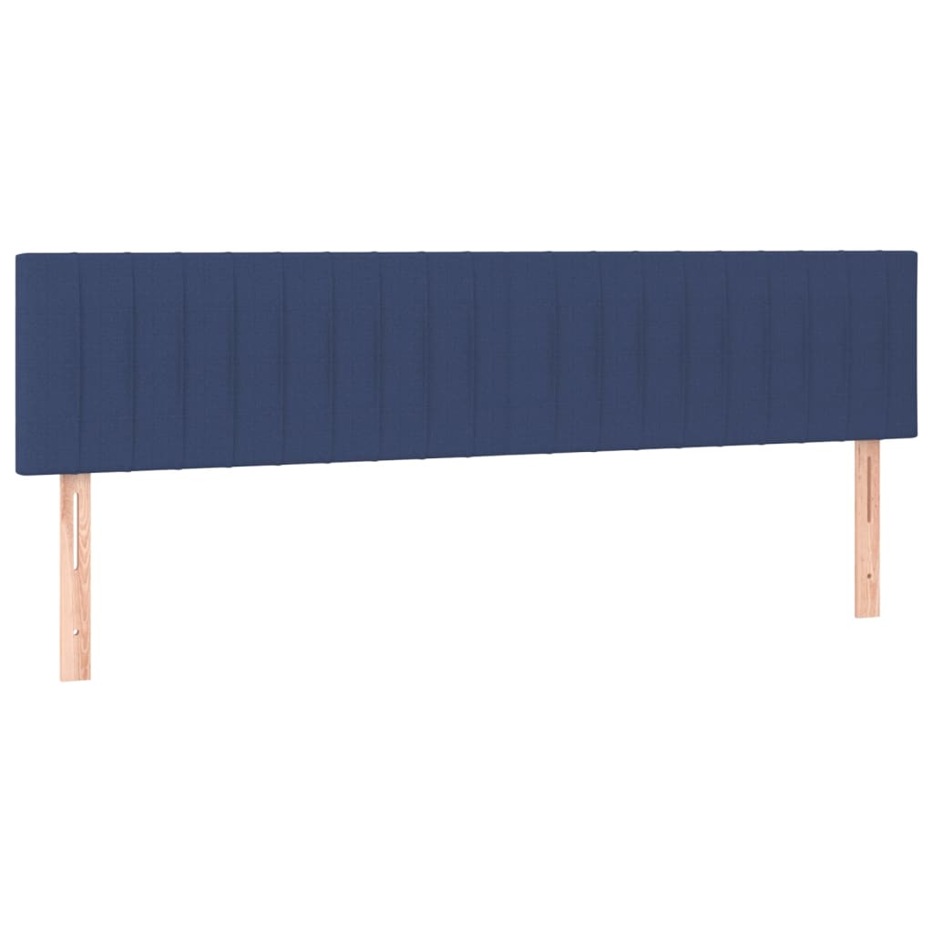 Kopfteile 2 Stk. Blau 100x5x78/88 cm Stoff