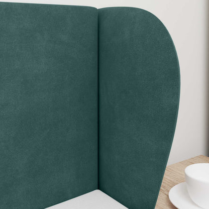 Kopfteil Ohr Grün 40 x 23 x 6 cm Samt