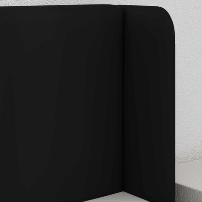 Kopfteil Ohr Schwarz 40,5 x 40,5 x 4 cm PVC