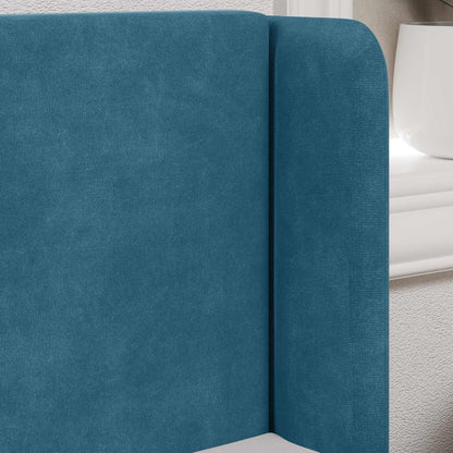 Kopfteil Ohr Blau 40,5 x 40,5 x 4 cm Samt