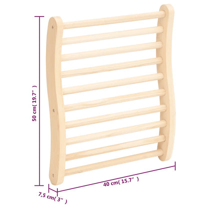 Sauna-Rückenlehne S-Form Massivholz Kiefer
