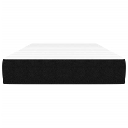Taschenfederkernmatratze Mittel Schwarz 90x190x20 cm Stoff