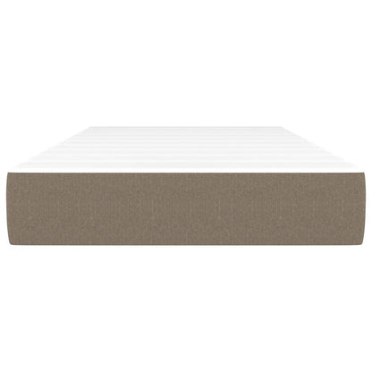 Taschenfederkernmatratze Mittel Taupe 90x190x20 cm Stoff
