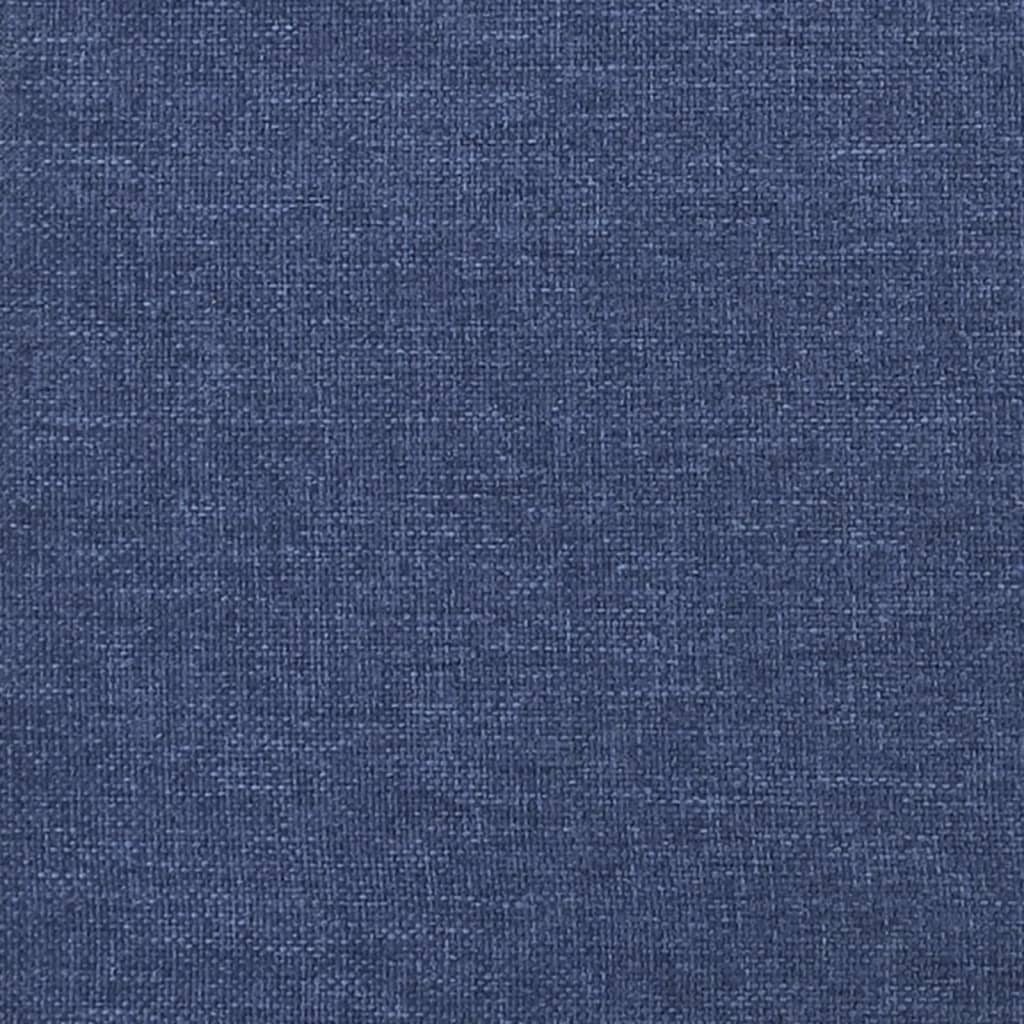 Taschenfederkernmatratze Mittel Blau 120x200x20 cm Stoff