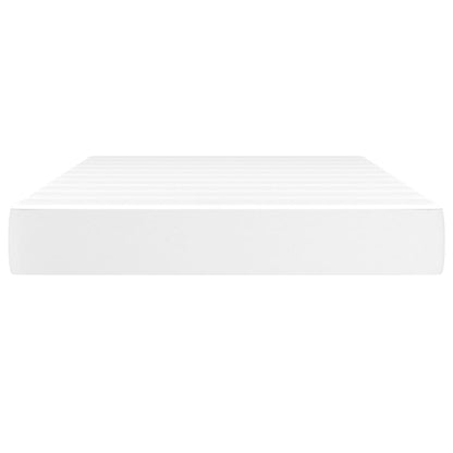 Taschenfederkernmatratze Mittel Weiß 120x200x20 cm Kunstleder