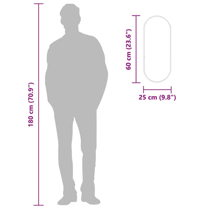 Wandspiegel Golden 60x25 cm Oval