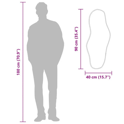 Wandspiegel Golden 90x40 cm