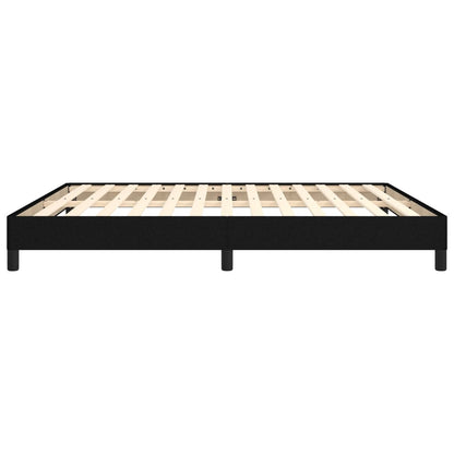 Bettgestell ohne Matratze Schwarz 160x200 cm Stoff
