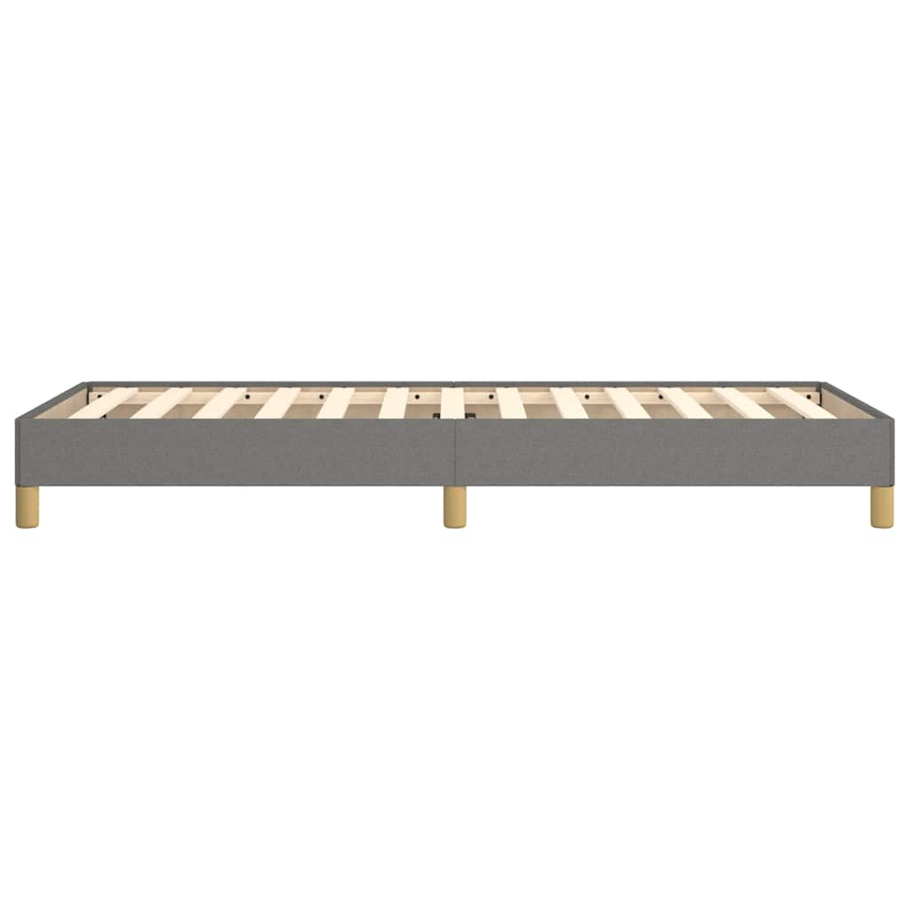 Bettgestell ohne Matratze Dunkelgrau 80x200 cm Stoff